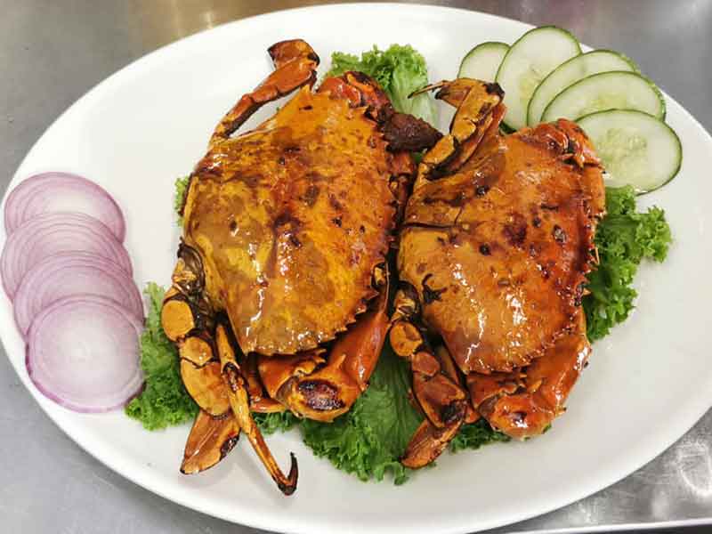 Soy Sauce Fried Crabs