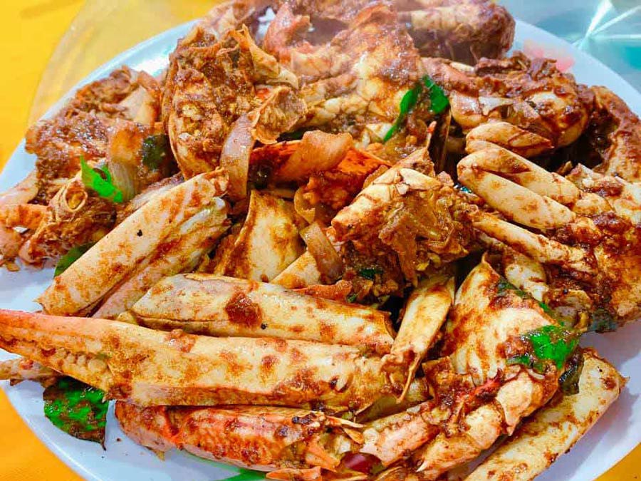 Restoran Long Chen (龙城海鲜酒家),Sekinchan.- Stir Fried Crab