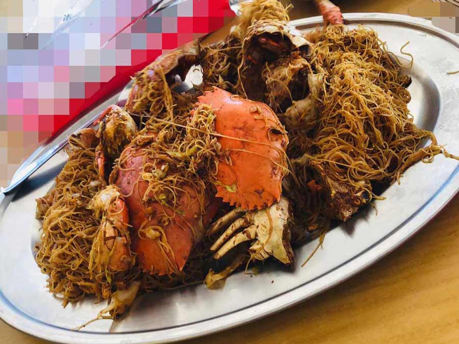Xiang Cun Seafood Restaurant :Fried Bihun Crab