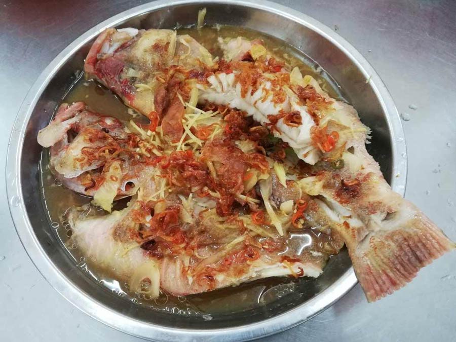 Yaoji Seafood : Steamed Grouper